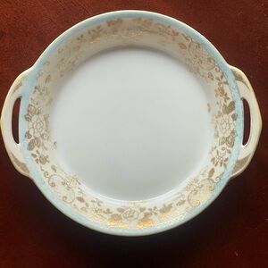 Noritake Morimura Porcelain Hand Painted Floral, Gold Vegetable Serving Bowl